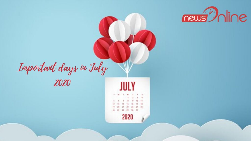 Important days in July 2020