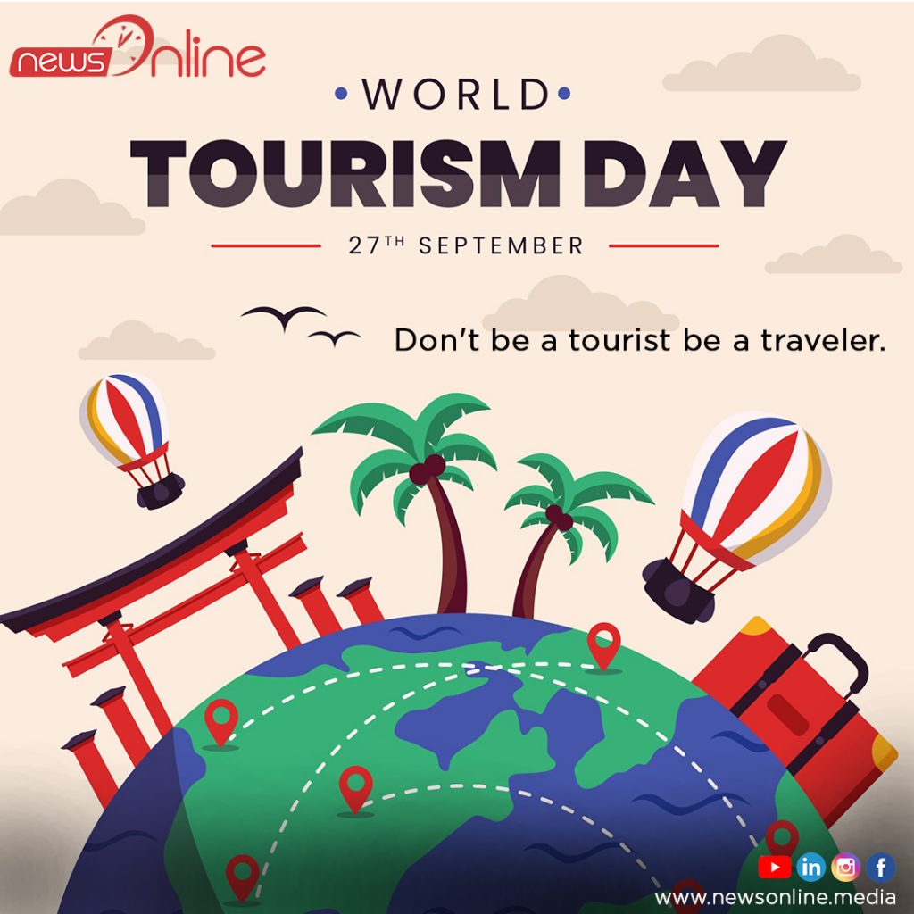 Poster On World Tourism Day Lukisan