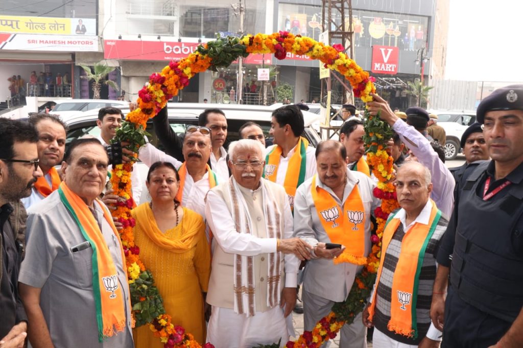 कांग्रेस के कुशासन और भ्रष्टाचार का अंत तय है - मनोहर लाल