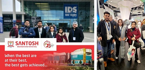 Santosh University Awards Top Students Fully Sponsored Study Tour to IDS KOLN 2023, Encouraging Academic Excellence in Dental Industry Santosh University Awards Top Students Fully Sponsored Study Tour to IDS KOLN 2023, Encouraging Academic Excellence in Dental Industry