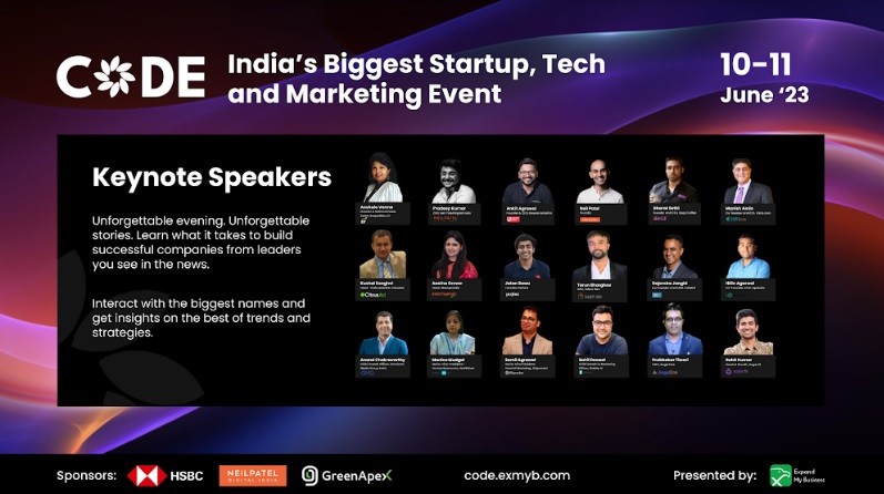 Expand My Business Announces CODE, India’s Largest Digital Event Expand My Business Announces CODE, India’s Largest Digital Event