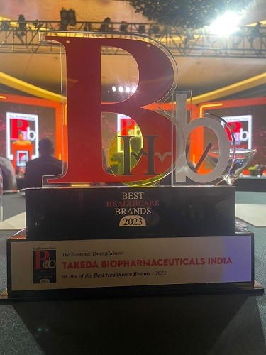 Takeda India felicitated as one of The Economic Times Best Healthcare Brand 2023 Takeda India felicitated as one of The Economic Times Best Healthcare Brand 2023