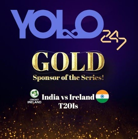 Yolo247 is the “Gold Sponsor” for Cricket Ireland – India Vs Ireland T20Is Yolo247 is the “Gold Sponsor” for Cricket Ireland – India Vs Ireland T20Is