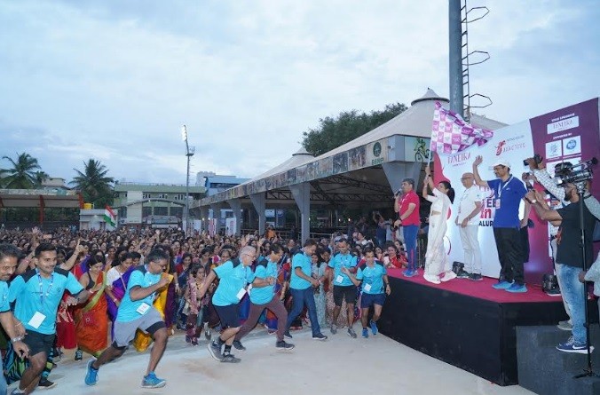Taneira and JJ Active Present an Enthralling Extravaganza in Bangalore with the Saree Run Taneira and JJ Active Present an Enthralling Extravaganza in Bangalore with the Saree Run