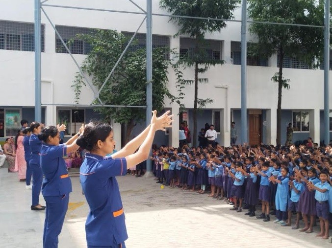 BGS Gleneagles Global Hospital at Kengeri Campus, Achieves a Milestone: 54 Schools and 80,000 Students Embrace the
“Clean Hands. Save Lives” Initiative BGS Gleneagles Global Hospital at Kengeri Campus, Achieves a Milestone: 54 Schools and 80,000 Students Embrace the
“Clean Hands. Save Lives” Initiative