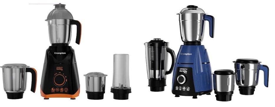 Crompton Launches its New Mixer Grinder Range – DuroElite, DuroRoyal and Boltmix with Fine Grinding that Delivers the “Secret of Fine Taste” Crompton Launches its New Mixer Grinder Range – DuroElite, DuroRoyal and Boltmix with Fine Grinding that Delivers the “Secret of Fine Taste”