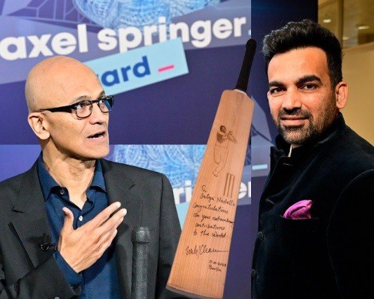 Legendary Bowler Zaheer Khan Surprises Audience at Prestigious Axel Springer Awards Legendary Bowler Zaheer Khan Surprises Audience at Prestigious Axel Springer Awards