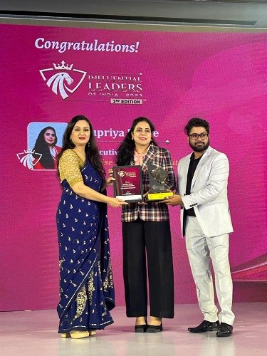 Belrise Industries Ltd. Co-founder & Executive Director Mrs. Supriya S. Badve Honoured with Influential Leaders of India 2023 Award Belrise Industries Ltd. Co-founder & Executive Director Mrs. Supriya S. Badve Honoured with Influential Leaders of India 2023 Award