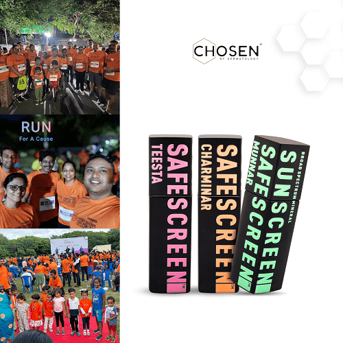 CHOSEN by Dermatology: The Official Sunscreen Partner for Premiethon Chennai 2023 and Chennai Runs 2023, Supporting Preterm Babies and Children’s Education CHOSEN by Dermatology: The Official Sunscreen Partner for Premiethon Chennai 2023 and Chennai Runs 2023, Supporting Preterm Babies and Children’s Education