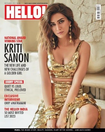 Kriti Sanon Radiates Golden Glamour on the Cover of HELLO! India’s December Issue Kriti Sanon Radiates Golden Glamour on the Cover of HELLO! India’s December Issue