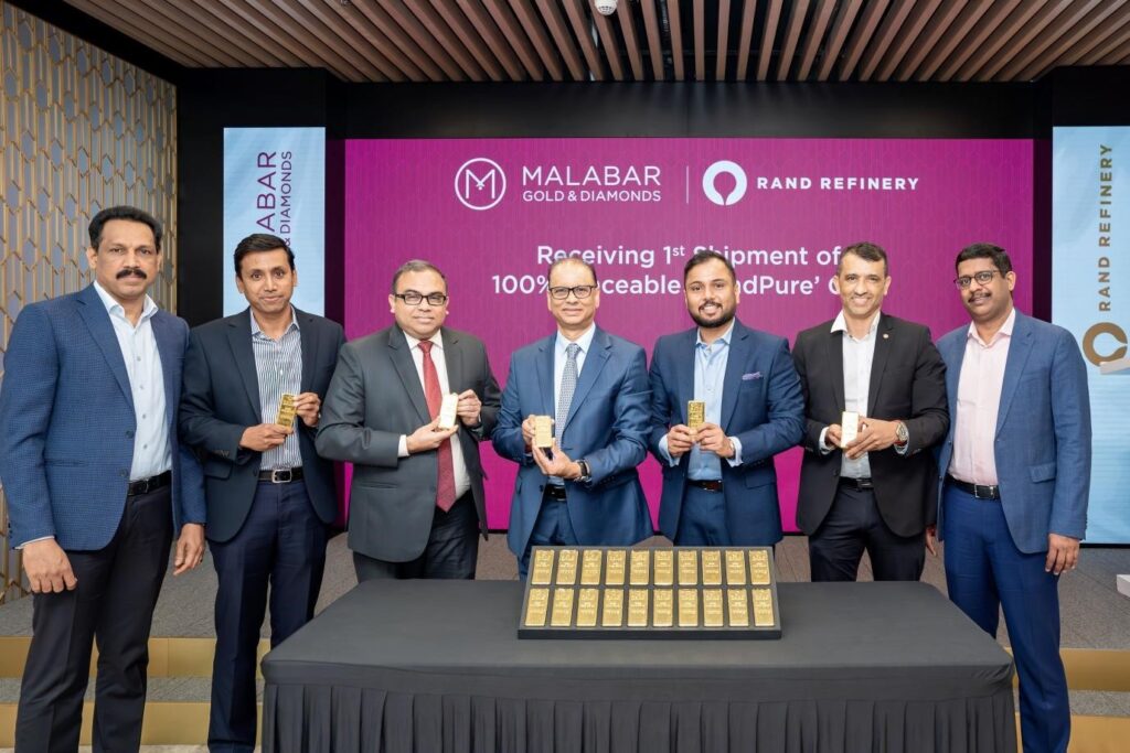 Malabar Gold & Diamonds Procures 100% Traceable ‘RandPure’ Gold From Rand Refinery, South Africa; Reaffirms its Commitment to Ethical Sourcing