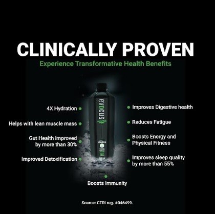 Benefits of Evocus Black Alkaline Water are Now Clinically Proven Benefits of Evocus Black Alkaline Water are Now Clinically Proven
