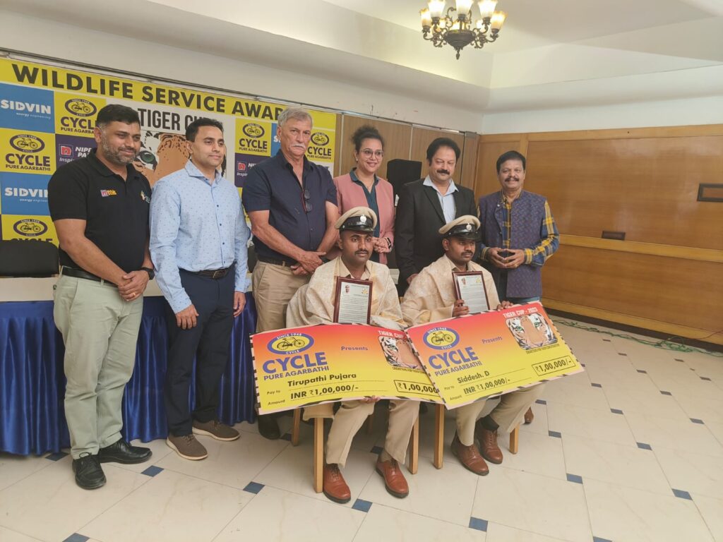 Cycle Pure Agarbathi Honours Unsung Heroes: Forest Guards Shine Bright in Tiger Cup Award Ceremony Cycle Pure Agarbathi Honours Unsung Heroes: Forest Guards Shine Bright in Tiger Cup Award Ceremony