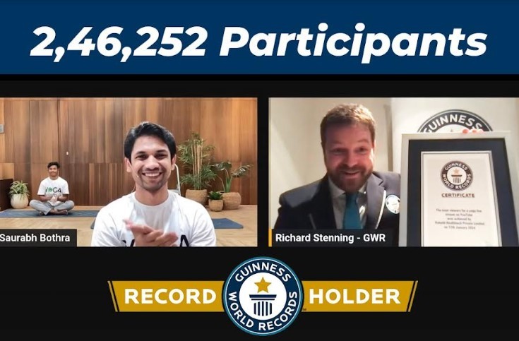 Health & Wellness Startup, Habuild, Creates Guinness World Record by Bringing Together 2,46,252 People to do Yoga without Quitting Health & Wellness Startup, Habuild, Creates Guinness World Record by Bringing Together 2,46,252 People to do Yoga without Quitting