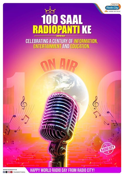 Radio City Celebrates ‘100 Saal Radiopanti Ke’ on World Radio Day Radio City Celebrates ‘100 Saal Radiopanti Ke’ on World Radio Day