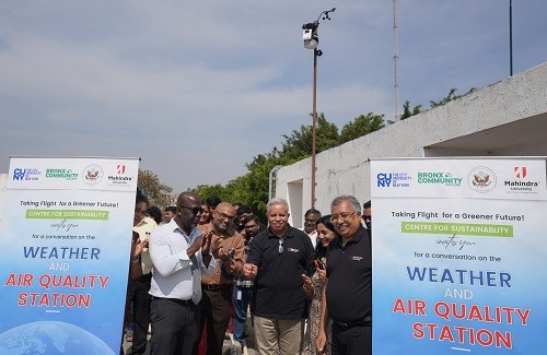 Mahindra University Collaborates with US Consulate and Bronx Community College to Install State-of-art Weather and Air Quality Monitoring Station on Campus Mahindra University Collaborates with US Consulate and Bronx Community College to Install State-of-art Weather and Air Quality Monitoring Station on Campus