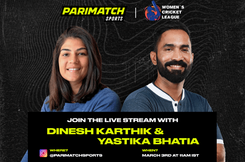 Parimatch Sports Hosts Live Meet & Greet Session With Dinesh Karthik and Yastika Bhatia Parimatch Sports Hosts Live Meet & Greet Session With Dinesh Karthik and Yastika Bhatia