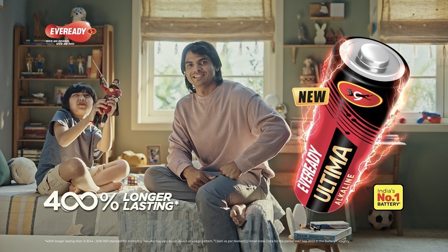 Neeraj Chopra Features in the Latest TVC of Eveready’s Ultima Alkaline battery – Powers Kids Uninterrupted Play and limitless Imagination Neeraj Chopra Features in the Latest TVC of Eveready’s Ultima Alkaline battery – Powers Kids Uninterrupted Play and limitless Imagination