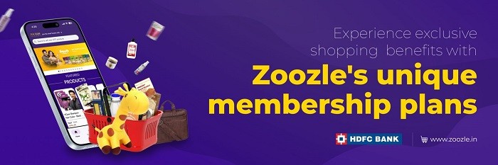 Zoozle Launches India’s First Membership Plan for E-commerce Buyers, Offers Exclusive Benefits with HDFC Bank Zoozle Launches India’s First Membership Plan for E-commerce Buyers, Offers Exclusive Benefits with HDFC Bank