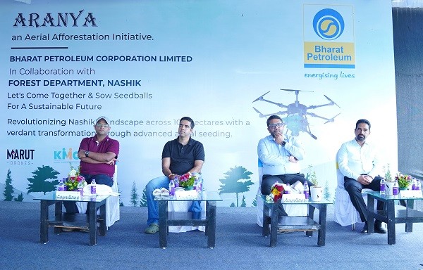 BPCL Launches Innovative Drone Reforestation Project to Revitalize Nashik’s Lands BPCL Launches Innovative Drone Reforestation Project to Revitalize Nashik’s Lands