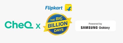 CheQ Joins Hands with Flipkart for its Flagship Big Billion Days Sale: Unlock Extra Savings with Every Purchase CheQ Joins Hands with Flipkart for its Flagship Big Billion Days Sale: Unlock Extra Savings with Every Purchase