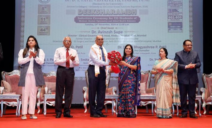 Dr. D. Y. Patil Vidyapeeth, Pimpri, Pune Centre Welcomes Next Generation of Healthcare Heroes at Deeksharambh Induction Ceremony Dr. D. Y. Patil Vidyapeeth, Pimpri, Pune Centre Welcomes Next Generation of Healthcare Heroes at Deeksharambh Induction Ceremony