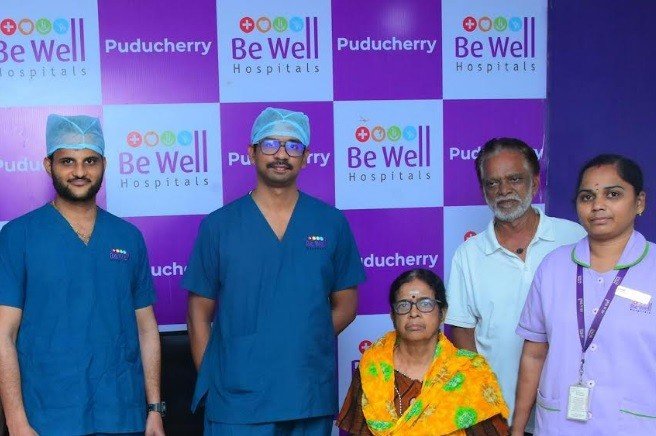 Be Well Hospitals Pondicherry Achieves a Medical Milestone: 195 Gallstones Removed from a 70-Year-Old Woman in Pondicherry Be Well Hospitals Pondicherry Achieves a Medical Milestone: 195 Gallstones Removed from a 70-Year-Old Woman in Pondicherry