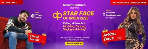Demet Pictures Presents Star Face of India 2025: Unleashing the Stars Within Demet Pictures Presents Star Face of India 2025: Unleashing the Stars Within