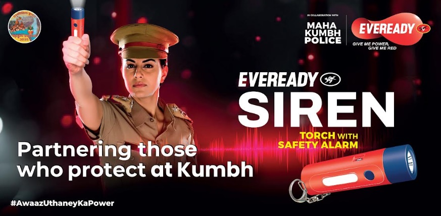 Maha Kumbh Police Equipped with Eveready Siren Torches for Effective Crowd Management for a Safer Maha Kumbh 2025 Maha Kumbh Police Equipped with Eveready Siren Torches for Effective Crowd Management for a Safer Maha Kumbh 2025