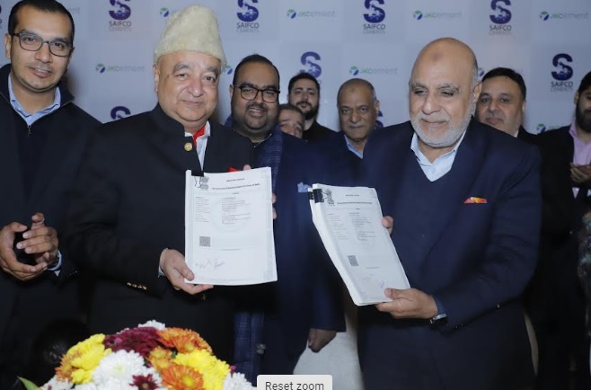 JK Cement Ltd. Marks its Presence in Jammu & Kashmir – Enters into a Joint Venture Agreement with Saifco Cements Private Limited JK Cement Ltd. Marks its Presence in Jammu & Kashmir – Enters into a Joint Venture Agreement with Saifco Cements Private Limited