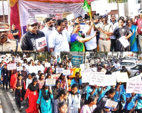 Sanghamitra ‘Peace Walk’ – Rotary International District 3234’s United Efforts with Queen Mary’s College to Combat Drug Addiction Sanghamitra ‘Peace Walk’ – Rotary International District 3234’s United Efforts with Queen Mary’s College to Combat Drug Addiction