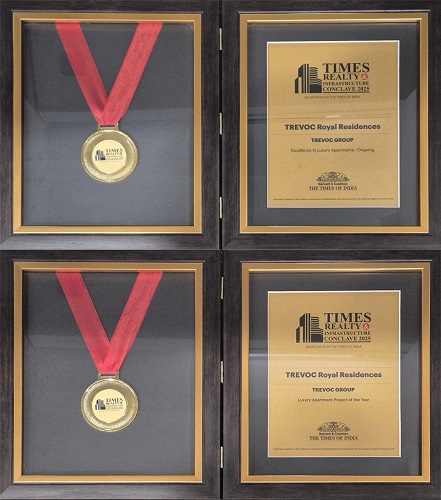 TREVOC Royal Residences Wins Two Honours at Times Realty & Infrastructure Conclave 2025 TREVOC Royal Residences Wins Two Honours at Times Realty & Infrastructure Conclave 2025