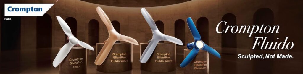 Crompton Celebrates World Interiors Day with its Sculpted Marvel – SilentPro Fluido Series Crompton Celebrates World Interiors Day with its Sculpted Marvel – SilentPro Fluido Series
