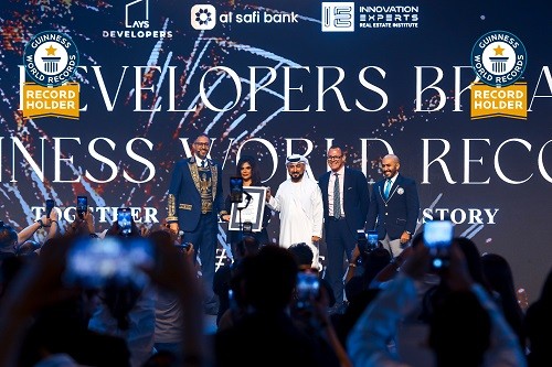 AYS Developers breaks a Guinness World Record for the World’s Largest Real Estate Training Session in Dubai AYS Developers breaks a Guinness World Record for the World’s Largest Real Estate Training Session in Dubai