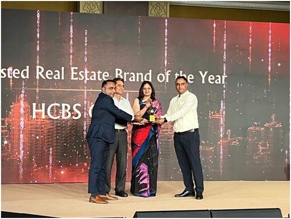 HCBS Developments Receives ‘Most Trusted Real Estate Brand of the Year’ at ET Now Realty Conclave & Awards-2025 HCBS Developments Receives ‘Most Trusted Real Estate Brand of the Year’ at ET Now Realty Conclave & Awards-2025