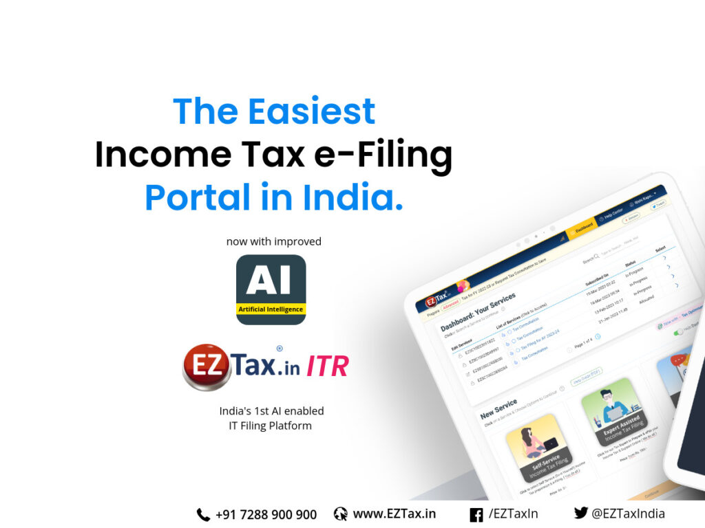 EZTax’s AI-Driven Self-Service ITR Portal Redefines Indian Tax Filing Experience