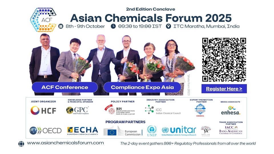 Asian Chemicals Forum 2025 Convenes in Mumbai to Shape the Future of Chemical Regulation and Sustainability Asian Chemicals Forum 2025 Convenes in Mumbai to Shape the Future of Chemical Regulation and Sustainability