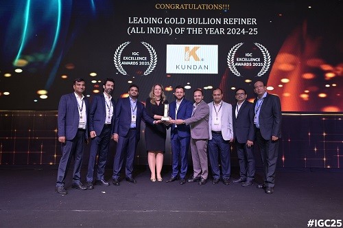 Kundan Refinery Pvt Ltd. Honoured at IGC Excellence Awards 2025 as India’s Bullion Refining Leader Kundan Refinery Pvt Ltd. Honoured at IGC Excellence Awards 2025 as India’s Bullion Refining Leader