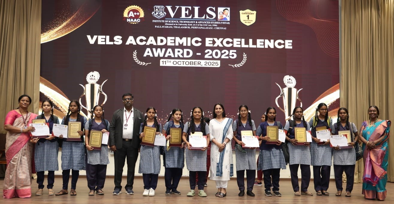 VELS Academic Excellence Awards Honor Outstanding Students and Highlight Career Opportunities VELS Academic Excellence Awards Honor Outstanding Students and Highlight Career Opportunities