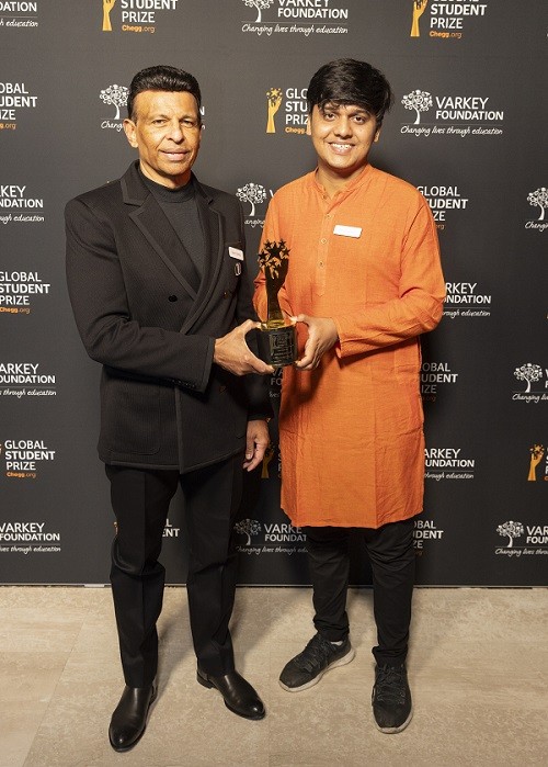 Bihari Winner of USD 100,000 Global Student Prize Returns Home, Calls for an “Entrepreneurship Revolution” to Empower India's Underserved Youth