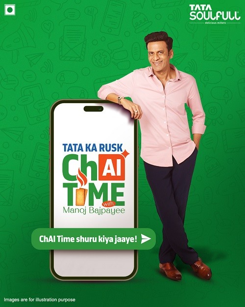 Tata Soulfull Revolutionizes Tea-Time with No Maida Rusk and WhatsApp-Powered Celebrity Bot Campaign Featuring Manoj Bajpayee Tata Soulfull Revolutionizes Tea-Time with No Maida Rusk and WhatsApp-Powered Celebrity Bot Campaign Featuring Manoj Bajpayee