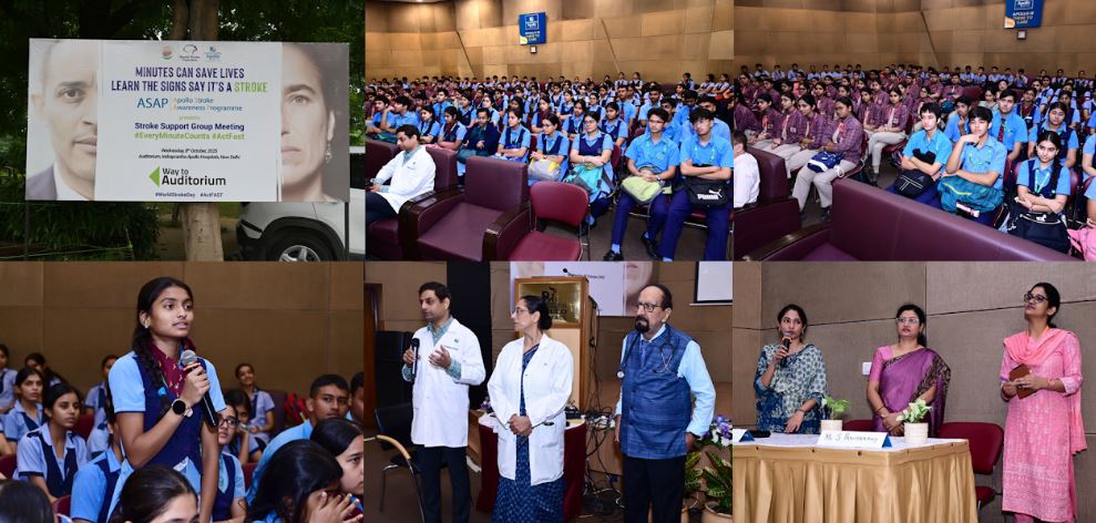 Experts at Indraprastha Apollo Hospitals Highlight Urgent Need for Stroke Recognition and Timely Care During Apollo Stroke Awareness Programme (ASAP) Experts at Indraprastha Apollo Hospitals Highlight Urgent Need for Stroke Recognition and Timely Care During Apollo Stroke Awareness Programme (ASAP)
