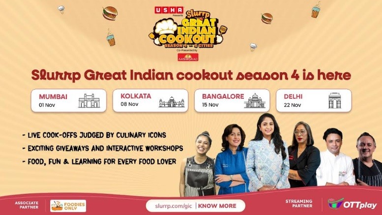 Slurrp’s Great Indian Cookout Returns For Season 4 Across Four Indian Cities Slurrp’s Great Indian Cookout Returns For Season 4 Across Four Indian Cities
