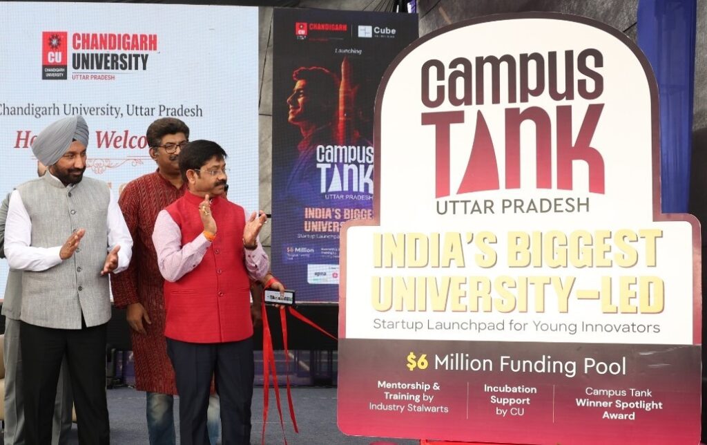 Chandigarh University Uttar Pradesh Launches India's First University-Led Startup Launchpad 'Campus Tank' – for Young Innovators Chandigarh University Uttar Pradesh Launches India's First University-Led Startup Launchpad 'Campus Tank' – for Young Innovators