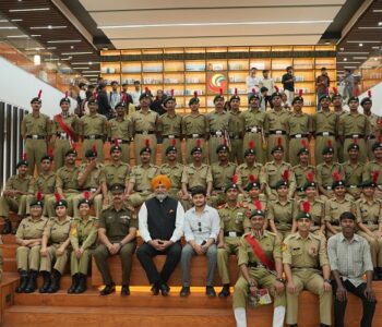 Lt General KJS Dhillon Says He Leaves as a Better Person, Applauds Discipline, Energy, and NCC Spirit at Galgotias University