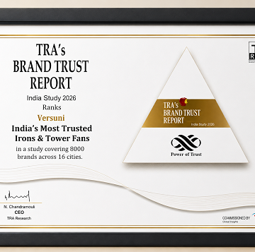 TRA Brand Trust Report 2026 Recognizes Versuni India as One of India's Most Trusted Brands in the Irons Category
