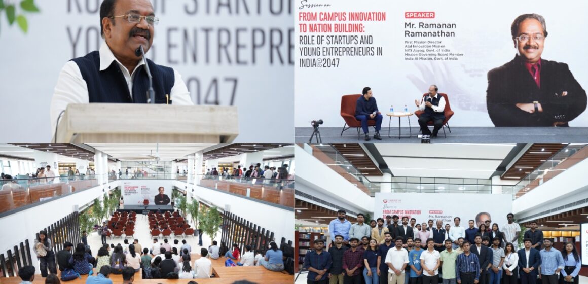 35641_ramanan-dPGC6X Ramanan Ramanathan, First Mission Director, Atal Innovation Mission, Applauds Entrepreneurial and Innovation Culture at Galgotias University