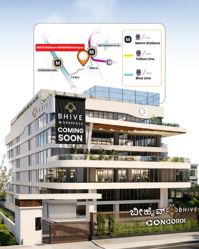 BHIVE Expands Whitefield Footprint with 3000+ Seat at Concorde Econex Campus BHIVE Expands Whitefield Footprint with 3000+ Seat at Concorde Econex Campus