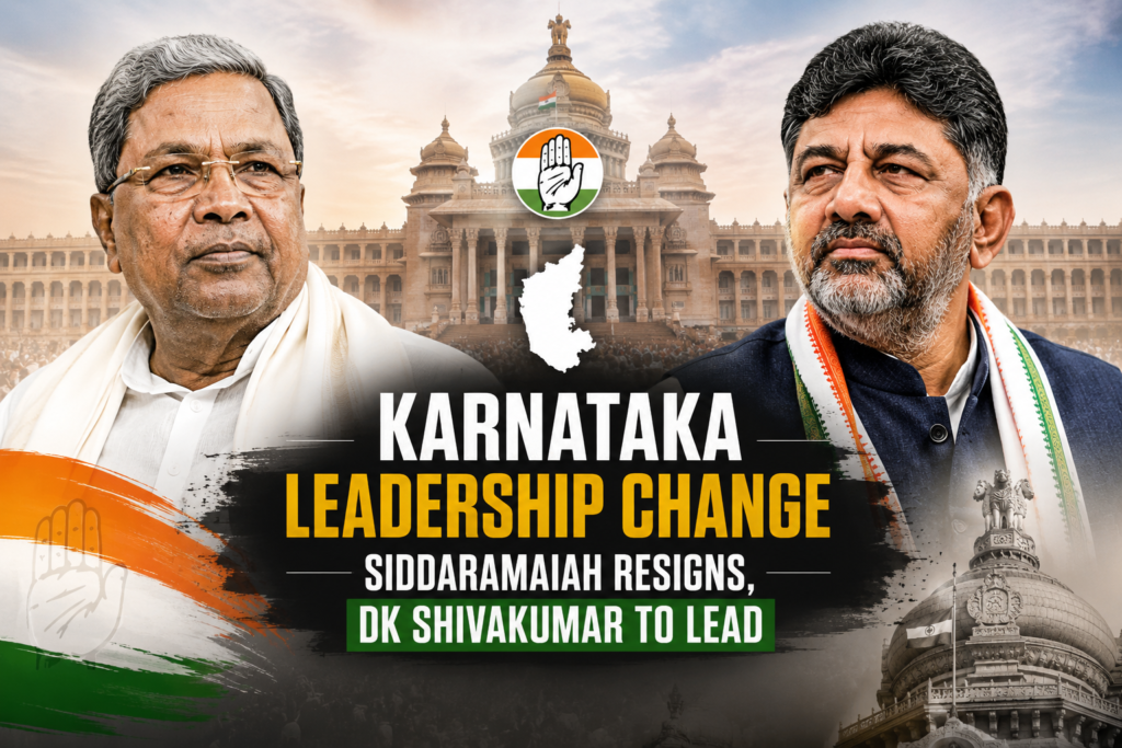 ChatGPT Image May 29, 2026, 12_32_38 PM Karnataka Governor Accepts Siddaramaiah’s Resignation; DK Shivakumar Set to Take Over as Chief Minister