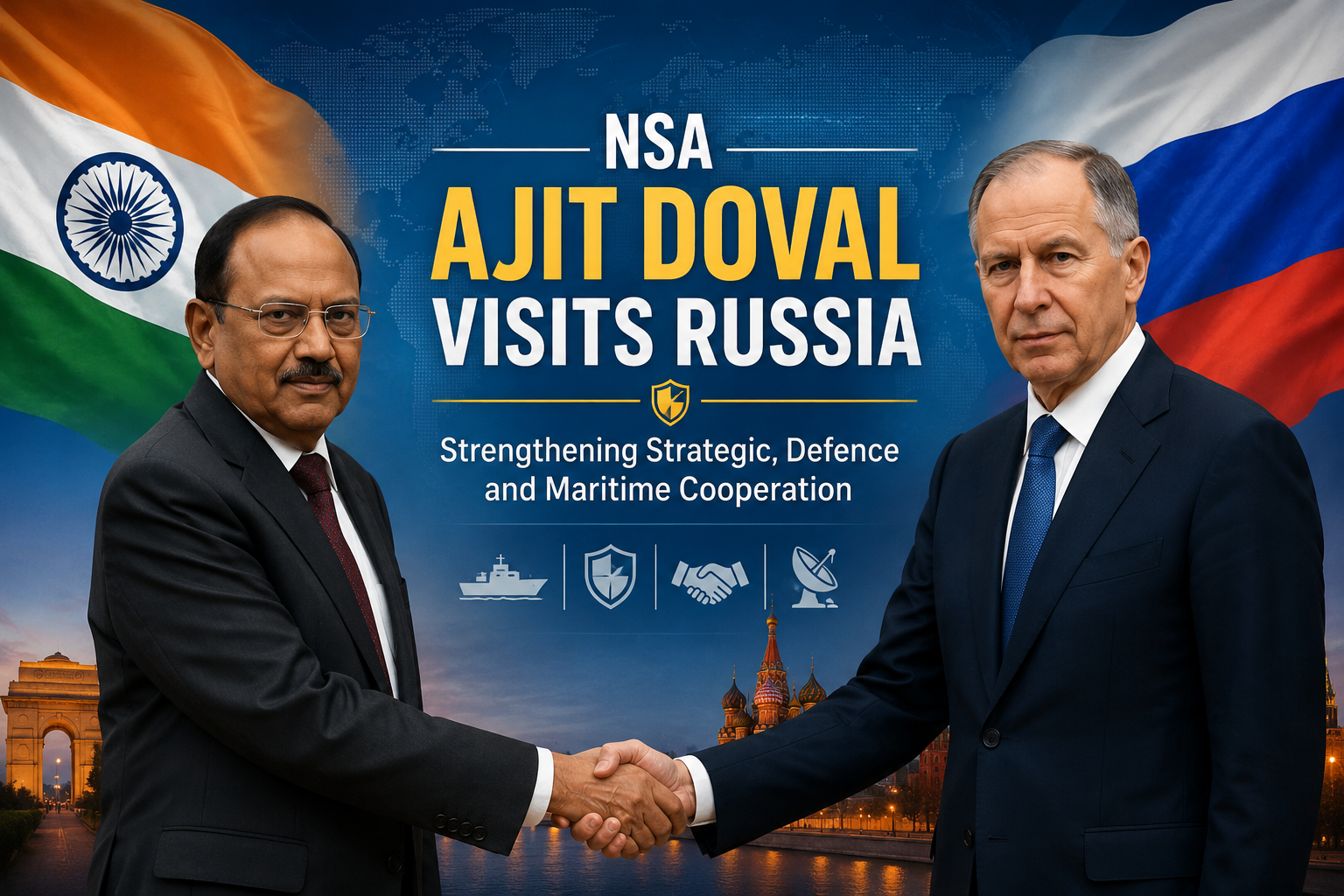 ChatGPT Image May 30, 2026, 11_55_36 AM NSA Ajit Doval Visits Russia to Strengthen Strategic and Defence Cooperation